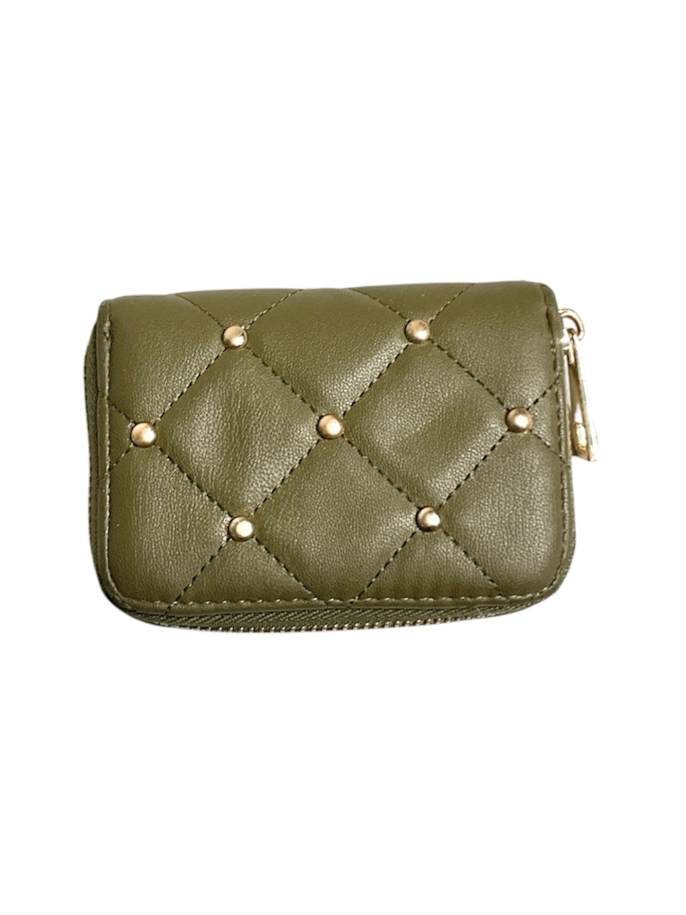 Like Dreams Olive Green Zip-Around Women's Wallet 5 in x 3 in